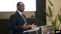 Le président Macky Sall lors de la première journée du "dialogue national", lundi à Diamniadio.