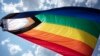 A pride flag is seen in June 2023. Cameroon this week prohibited broadcasters from airing television programs that it says propagate homosexuality in the central African state.