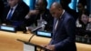 Somalia's Prime Minister Hamza Abdi Barre addresses the United Nations Sustainable Development Forum, Sept. 18, 2023.