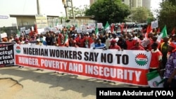 Zanga-zangar tsadar rayuwa da NLC ta gudanar a Abuja