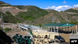 Լաչինի միջանցքում Ադրբեջանի տեղադրած անցակետը, մայիս, 2023 թ.