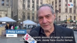Artista neoyorquino- retrato de Trump tras las rejas