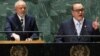 Montaje con las intervenciones de los presidentes de Brasil, Luiz Inácio Lula da Silva, a la izquierda, y de Guatemala, Alejandro Giammattei, durante la Asamblea General de la ONU, el 19 de septiembre de 2023.