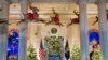 The Grand Foyer of the White House decorated for the holidays, Nov. 27, 2023, Washington. 