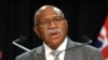 Fiji's Prime Minister Sitiveni Rabuka speaks to reporters during a news conference at Parliament in Wellington, New Zealand, June 7, 2023. 