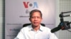 លោក យង់ គិមអេង ប្រធានមជ្ឈមណ្ឌលប្រជាពលរដ្ឋដើម្បីអភិវឌ្ឍន៍និងសន្តិភាព ផ្តល់បទសម្ភាសន៍ដល់វីអូអេ នៅរាជធានីភ្នំពេញ កាលពីថ្ងៃទី៥ ខែកុម្ភៈ ឆ្នាំ២០២៤។ (ស៊ុន ណារិន/វីអូអេ)