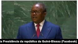 Umaro Sissoco Embaló, Presidente da Guiné-Bissau, discursa na 78a. Assembleia Geral da ONU em Nova Iorque, 21 setembro 2023