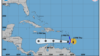 En la imagen, el cono de pronósticos de la tormenta tropical Bret, facilitado por el Centro Nacional de Huracanes de EEUU, en Miami, correspondiente al boletín intermedio de las 5:00 p.m. del jueves 22 de junio de 2023.