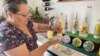 Para crear su arte, Evelyn Rodríguez emplea objetos que en otras circunstancias terminarían en la basura, como las cáscaras de huevo.