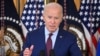 FILE - U.S. President Joe Biden speaks during a meeting of his Competition Council in the State Dining Room of the White House in Washington, July 19, 2023.