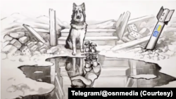 ARCHIVO - Captura de pantalla de un video de propaganda ruso.