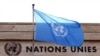 FILE: Bendera PBB di gedung Perserikatan Bangsa-Bangsa di Jenewa, Swiss, 27 Februari 2023. (Denis Balibouse/REUTERS)