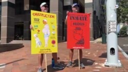 Habitantes de Atlanta, Estados Unidos, expresan opiniones a favor y en contra sobre el proceso contra Donald Trump