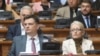 Poslanici SNS na sednici Skupštine Srbije 31. maj 2023. (FoNet)