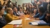 María Corina Machado formaliza su postulación como candidata en la primaria de la oposición venezolana el 23 de junio de 2023.