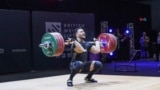 El pesista cubano Ramiro Mora durante la competencia en el Campeonato de Halterofilia de 2023. [Foto: Cortesía del entrevistado]