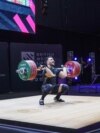 El pesista cubano Ramiro Mora durante la competencia en el Campeonato de Halterofilia de 2023. [Foto: Cortesía del entrevistado]