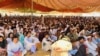 Residents of the Tank district of Khyber Pakhtunkhwa province in Pakistan take part in a jirga on June 10, 2024. They discussed the increasing militant violence in their region and the military's response. (Adnan Bittani/VOA's Deewa Service)