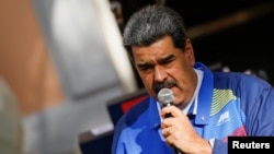 El presidente venezolano Nicolás Maduro ofrece un discurso durante un acto oficial celebrado en febrero pasado.