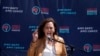 ARCHIVO - La vicepresidenta Kamala Harris da un discurso en la Marcha de las Mujeres en Los Ángeles, el 15 de abril de 2023.
