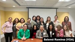 Representantes de organizaciones de las mujeres de América Latina se dieron cita en la Secretaría de la OEA en Washington para discutir temas de equidad de género el 19 de junio de 2023.