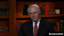 Ambasador SAD u Srbiji Kristofer Hil u Glasu Amerike, 6. jun 2024. (screenshot)