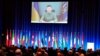 Ukrajinski predsednik Volodimir Zelenski govori putem video linka na Parlamentarnoj skupštini NATO u Kopenhagenu, u Danskoj, 9. oktobra 2023. (Foto: Rojters/Ritzau Scanpix/Liselotte Sabroe)