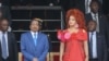 FILE - Cameroon President Paul Biya and his wife Chantal Biya attend the May 20 parade marking the 52nd celebration of Unity Day in Yaounde, May 20, 2024. Brenda Biya, the daughter of President Biya, declared she is a lesbian.