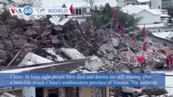 VOA60 World - China: At least eight dead, dozens missing in landslide