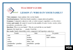 LLE-A Lesson 17