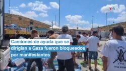 Camiones de ayuda que se dirigían a Gaza fueron bloqueados por manifestantes israelíes