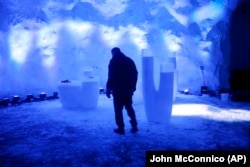 FILE - Magnus Bredeli-Pveiten, project manager for the Svalbard Global Seed Vault at the vault in Longyearbyen, Norway Feb. 25, 2008. The "doomsday" vault was built deep into an Arctic mountain. It can withstand an earthquake or nuclear strike. (AP Photo/John McConnico)