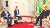 Serguei Lavrov akutani na Sassou na Oyo