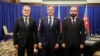 ԱՄՆ պետքարտուղար Էնթոնի Բլինքենի, Հայաստանի արտգործնախարար Արարատ Միրզոյանի ու Ադրբեջանի արտգործնախարար Ջեյհուն Բայրամովի եռակողմ հանդիպումը