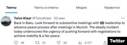 Toivo Klaarın twitter hesabı