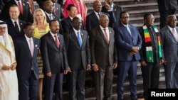 Viongozi wa nchi wajumbe wa NAM wakiwa katika picha ya pamoja huko Kampala Uganda Januari 19, 2024. Picha na REUTERS/Abubaker Lubowa