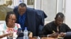 FILE - Chad's Prime Minister Succes Masra, who is running against the transitional president, checks the vote's results at his residence in N'Djamena on May 8, 2024. 
