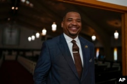 The Rev. Dr. Chauncey Brown is pictured at Second Baptist Church, April 14, 2024, in Chicago.