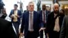 U.S. House Speaker Kevin McCarthy speaks with reporters as he walks to the House floor at the U.S. Capitol in Washington, Sept. 19, 2023.