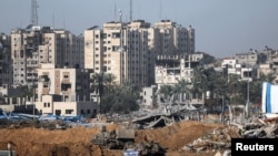 Baadhi ya majengo yalioharibiwa na Irael kwenye mashambulizi yake dhidi ya Gaza.