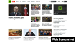 A screenshot of RT en Español, Russia Today's Spanish website, on Nov. 17, 2023.