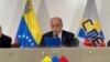 Pedro Calzadilla, presidente del CNE, lee un comunicado en el que anuncia que junto a otros 7 rectores pone su cargo a la orden, el jueves 15 de junio de 2023. Captura de pantalla tomada de Twitter.
