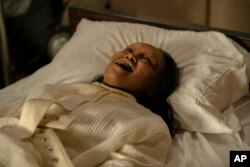 Aktris Lidya Jewett, pemeran Angela dalam sebuah adegan di film "The Exorcist: Believer." (Universal Pictures/AP)