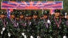 ၇၀ နှစ်မြောက် ကရင်အမျိုးသားအစည်းအရုံး (KNU) တည်ထောင်ခြင်း အခမ်းအနားအတွင်းတွေ့ရတဲ့ ကရင်အမျိုးသား ကာကွယ်ရေးတပ်ဖွဲ့ဝင်များ (ဇန်နဝါရီ ၃၁၊ ၂၀၁၉)