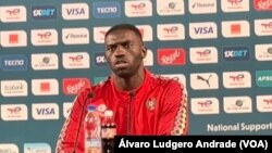 Jonas Mendes, capitão da seleção da Guiné-Bissau, Centro de Imprensa do CAN 2023, Abidjan, Costa do Marfin