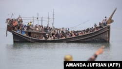 Boti iliyobeba wakimbizi wa Rohingya. Jimbo la Aceh. 16 November 2023. (Foto: AMANDA JUFRIAN/AFP)