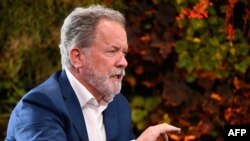 David Beasley, Direktur Eksekutif, Program Pangan Dunia PBB, dalam Konferensi Global Milken Institute di Beverly Hills, California, 2 Mei 2022. (Patrick T. FALLON / AFP)