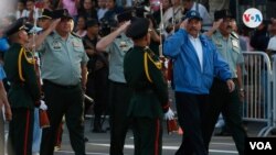 Daniel Ortega asiste a un acto del Ejército de Nicaragua en 2019. [Foto: Voz de América]