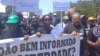 Jornalistas angolanos fazem marcha pela liberdade de imprensa. Luanda, Angola, 17 de Dezembro, 2022