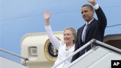 Barack Obama e Hillary Clinton